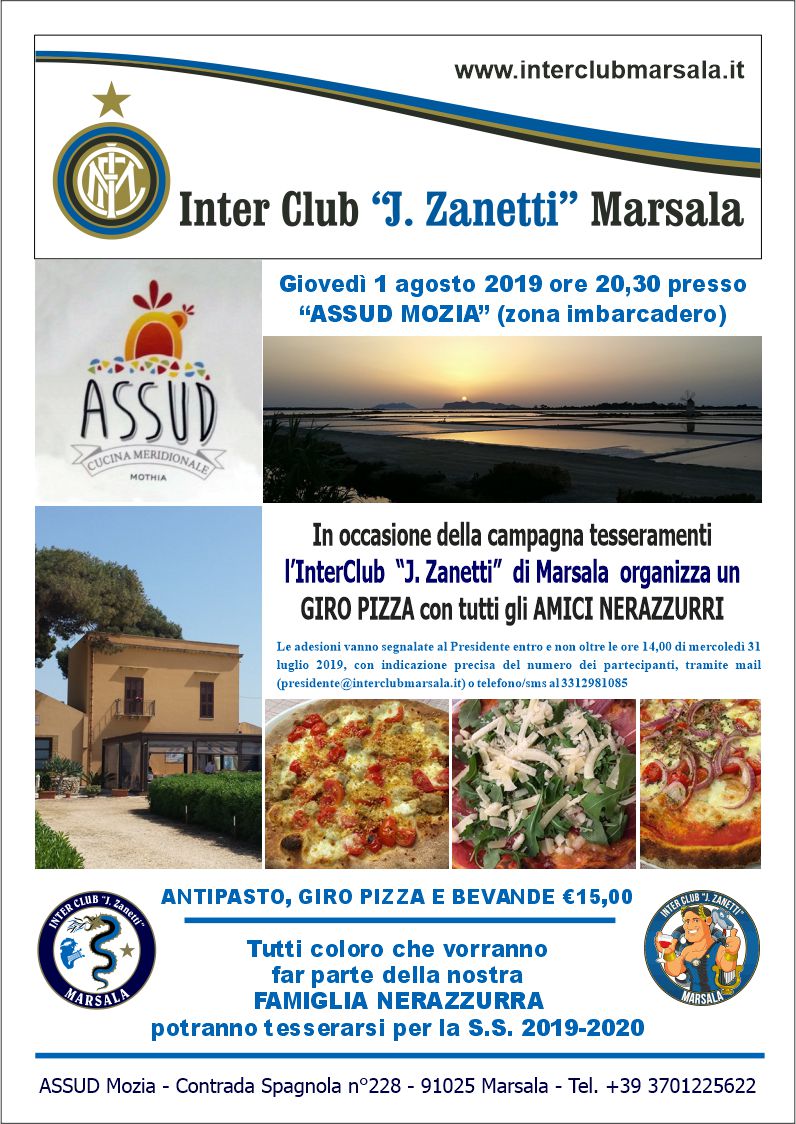 Invito giropizza 2019 assud
